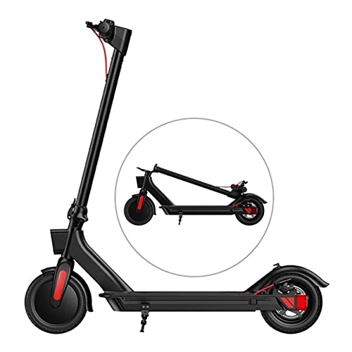 Electric Scooter : Adult Electric Scooter Folding Scooter 350W Motor, 8.5 inch Solid Tires, Aluminum Alloy Electric Scooter Long Battery Life