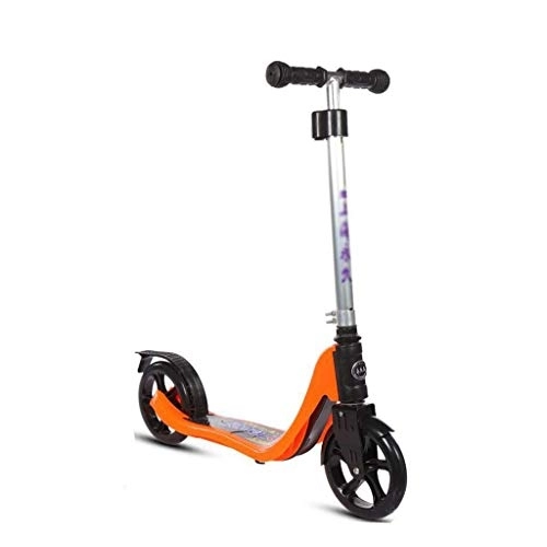 Electric Scooter : Adult Scooter, Scooter, Young Children's Scooter With Brakes, Commuter Scooter, Load 100KG (non-electric) (Color : Orange)