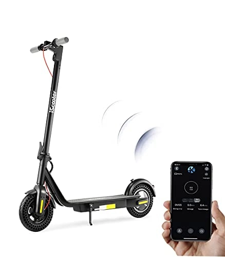 Electric Scooter : Adults Electric Scooters i10, 22 Miles Long Range, 30km / h Speed, 10'' Tire , 10.4Ah Battery, Smartphone APP, Foldable Commute Electric Scooter for Adults and Travel