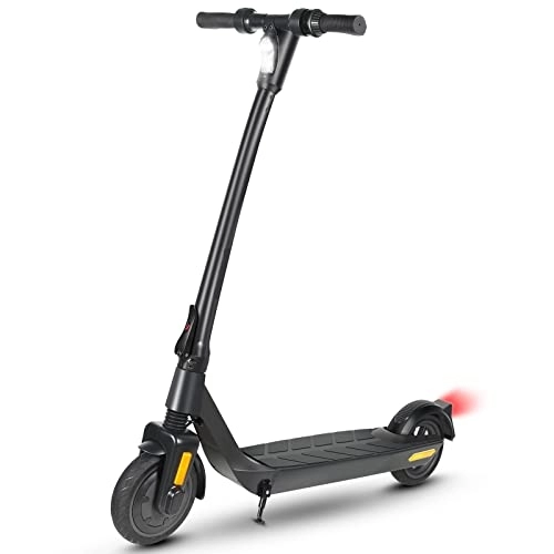 Electric Scooter : Aiivioll MK090 Electric Scooter - Max Speed 25 km / h, 35-40 km Range, 8.5 Inch Solid Rubber Tires Foldable Electric Scooter for Adults, Children, Max Load 120kg (Black)