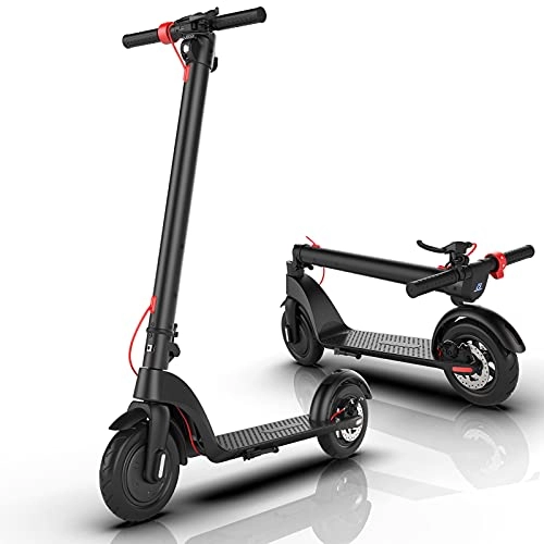 Electric Scooter : AODOW Electric Scooter Adult, with Detachable Lithium Battery Dual Density Tires, 350W Motor, Max Speed 25 km / h, Folding E-Scooter