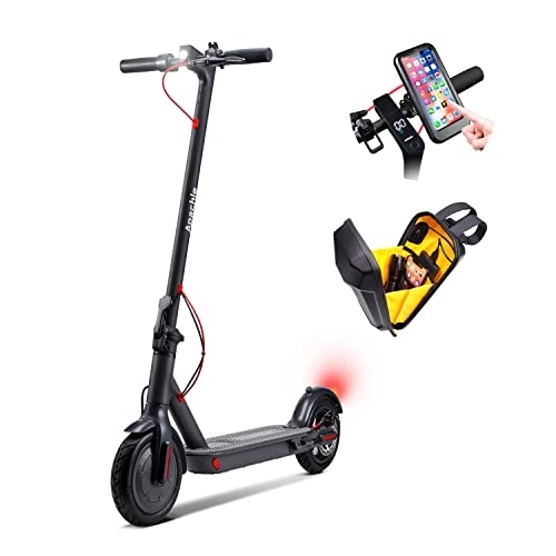 Electric Scooter : Apachie M4 350W Adults Electric Scooter, 25KM Range, 8.5 Inch tyres, APP Control, Bluetooth, 3 Speed Modes, Includes Phone Holder & 4L Storage Bag