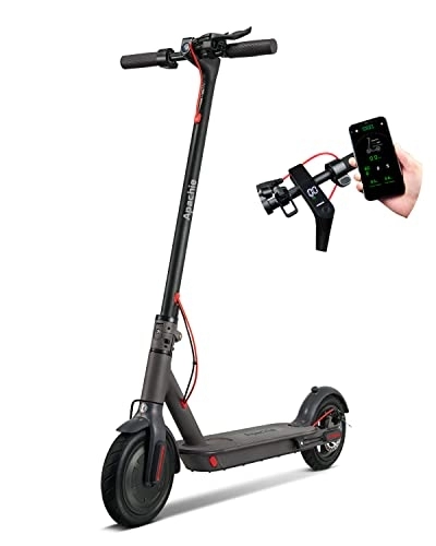 Electric Scooter : Apachie M4 Urban Pro 350W Electric Scooter, 25KM Long Range Battery, Quick Folding, Commuting, Adults and Teens, APP Control