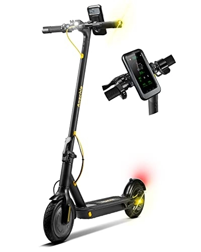 Electric Scooter : Apachie M4X 350W Electric Scooter, eScooter, 25KM Range, 3 Speeds, 8.5 Inch tyres, APP Control, Bluetooth, Teens, Adults, Inc Phone Holder