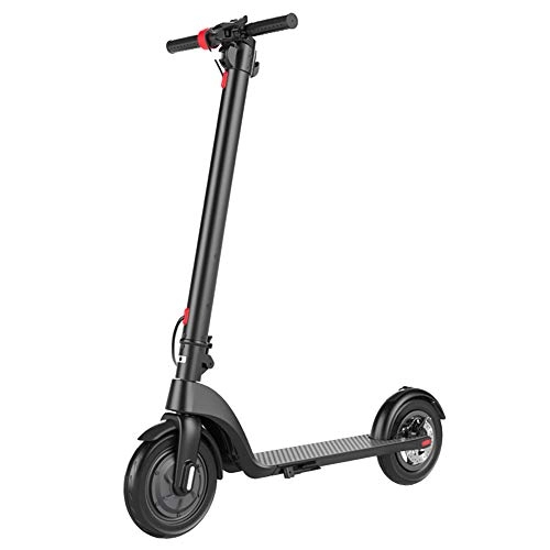 Electric Scooter : AQAWAS Commuter Scooter for Adults, Electric Scooter Explosion-proof Wheel Bearings, Adjustable Bar Commuter Scooter Foldable, For Commute and Travel, Black
