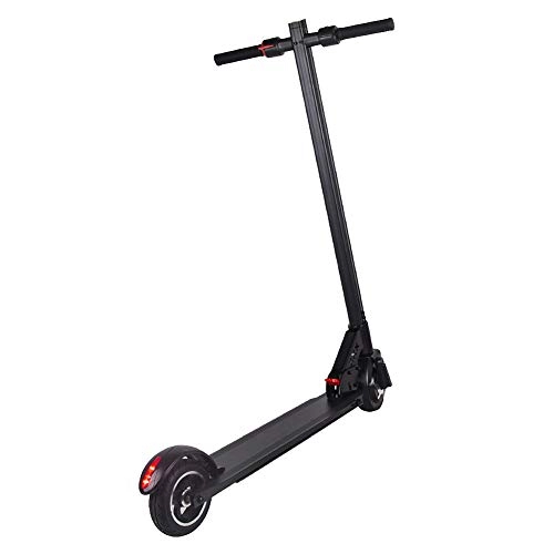 Electric Scooter : AQAWAS Commuter Scooter for Adults, Electric Scooter Premium Li-ion Battery Foldable, 6 inch tire, Height-adjustable Kick Scooter, For Commute and Travel, Black