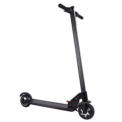 Electric Scooter : AQAWAS Commuter Scooter for Adults, Great Scooters Height-adjustable Aluminium Alloy 6 inches Wheel Bearings, Foldable, Electric Scooter For Kids Age 12 Up, Black