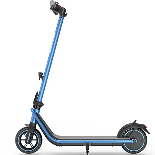 Electric Scooter : BEISTE BT858 Electric Scooter Adults 350w, Up to 25km / h Fast Portable E Scooter with 8.5'' Solid Tires, 25km Long Range, Max Load 250 lbs, Commuter Electric Scooters for Adults & Teens - blue