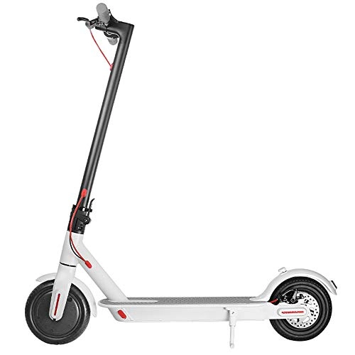 Electric Scooter : BEISTE T083 Electric Scooter Adult, [ 350W Motor | 25 km Max | 7.8 Ah ] E-Scooter with 8.5" Anti-slip Tires and LCD Display, LED Light, APP Control - White