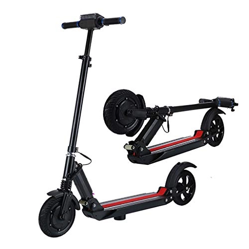 Electric Scooter : Black Electric Scooter, Powerful 350W Motor 10.5" Tires, with 3 Speed Modes LED Display, Max Load110kg Commuting Motorized Scooter Suitable, Max Load 110kg