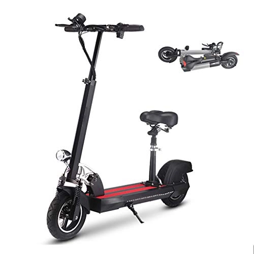 Electric Scooter : BSWL Electric Scooter, 70 Km Long-Range, Up To 40 Km / H with 8.5 Inch Inflation Rubber Tires, Portable And Folding E-Scooter for Adults And Teenagers, Black, 48V21A 70km
