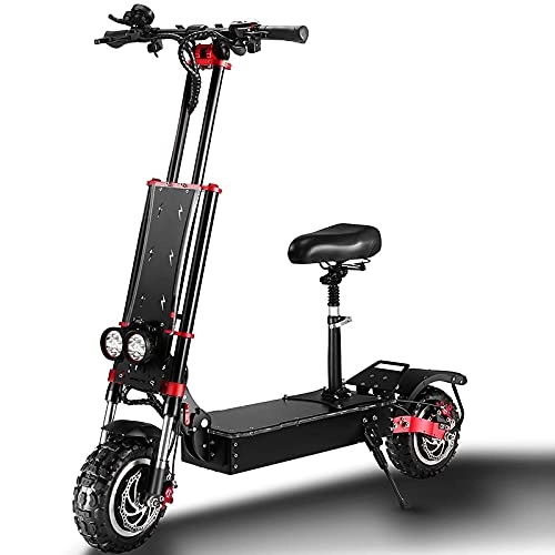 Electric Scooter : CAMTOP Electric Scooter Adult fast Off road E Scooter Escooter 85 km / h 5600W Dual Motor 11in Explosionproof Tire 60V 33AH Maximum Load 400 kg Hydraulic Disc Brakes High-capacity Lithium Battery
