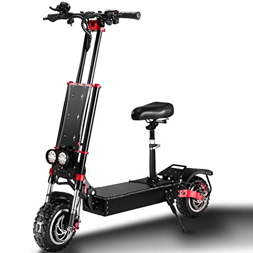Electric Scooter : CAMTOP Electric Scooter Adult fast Off road E Scooter Escooter 85 km / h 5600W Dual Motor 11in Explosionproof Tire 60V 42AH Maximum Load 400 kg Hydraulic Disc Brakes High-capacity Lithium Battery