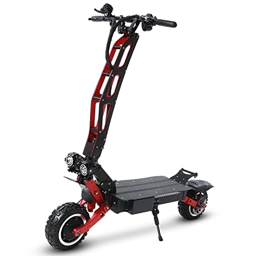 Electric Scooter : CANTAKEL Adult Off-Road Electric Scooter, City Commuter Folding Electric Scooter, with Dual Motors and 80km Long Battery Life, 60V 33Ah Detachable Large-Capacity Battery
