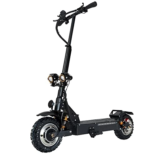 Electric Scooter : CANTAKEL Foldable Electric Scooter, 60V Fast Speed Motor, 60km Long Range, Double Turn Lights, 11'' Off-road Tires, 24Ah Li-Ion Battery, E-scooter for Adults & Teens