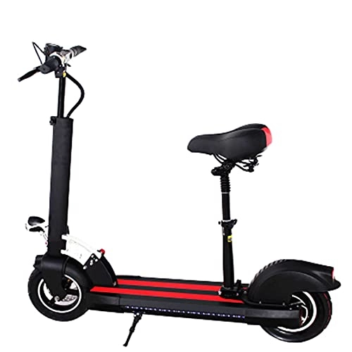 Electric Scooter : CDPC Skateboards Kick Scooters Self-Balancing Electric For Adults Teens Girls Beginners Boys Grip Tape For Boys Age 10-12 Plus 10 inch portable folding 48V shock absorption 500W,