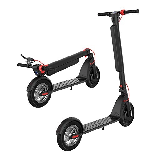 Electric Scooter : CEXTT Adult electric scooter, folding commuter maximum speed of 10 inches.Speed ​​of 25 km / h, 45 km long-distance electric scooter