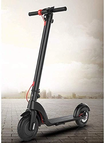 Electric Scooter : CEXTT Scooter universal electric sliding moving E adult foldable 350W motor max speed 25km / h electric and 8.5-inch vacuum tires with LED display moral commuting E (Color : Black)