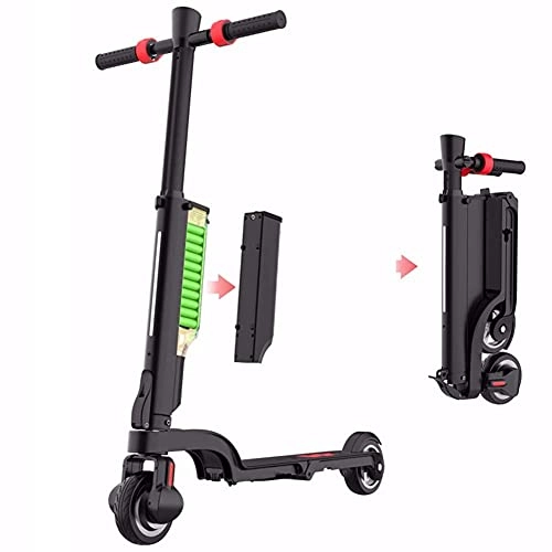 Electric Scooter : CHNG Electric Scooter Adult, 250w Motors Max Speed 25km / h Foldable Electric Scooters With LED Display Bluetooth Speaker 5.5 Inche Solid Rear Anti-Skid Tire Shock Mitigation System