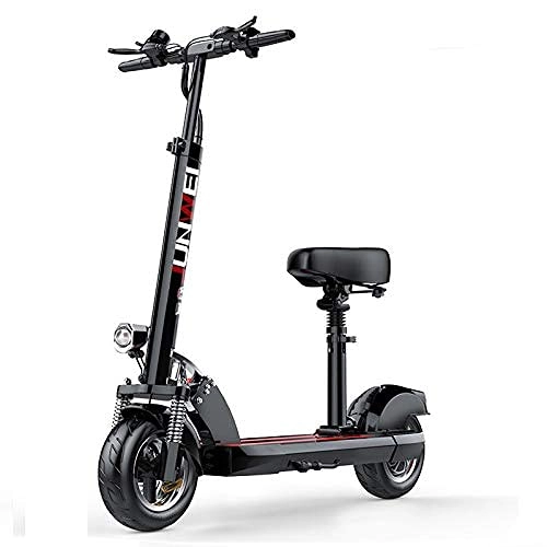 Electric Scooter : CHNG Electric Scooter for Adult - 500W Motorised Mobility Scooter, with Led Light and Display, 3 Speed Modes Up to 30km / h, Lightweight Electric Kick Scooters for Adult and Teens White