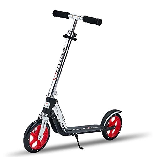 Electric Scooter : Commuter Scooter, Light Scooter, Adult Foldable Two-wheeled Scooter, 20CM Large Wheel, Adjustable Height (non-electric)
