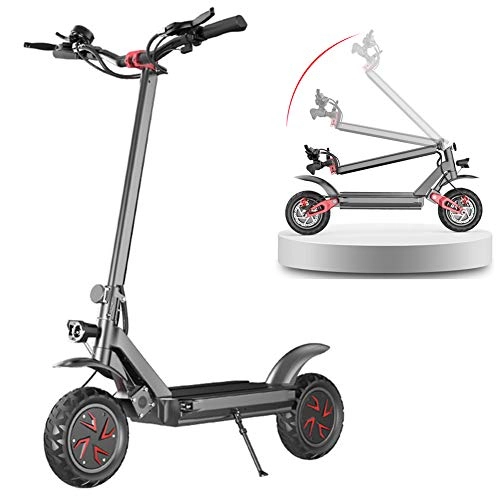 Electric Scooter : CXYDP 1800W Motor Folding Electric Scooter with LCD Displa And USB Mobile Phone Charging Port 3 Speed Modes, 11 Inch Off-Road Tire