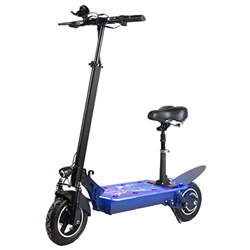 Electric Scooter : CXYDP Electric Scooter Adult 500W Motor Foldable Scooter for Commuter with Light Board, 10 Inch Tire, Double Braking System