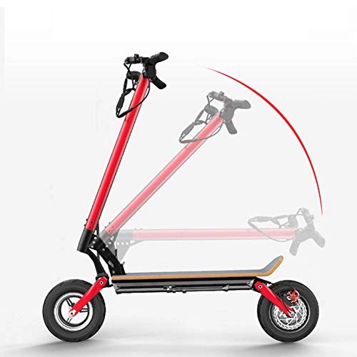 Electric Scooter : CXYDP Folding Electric Scooter Adult 500W Motor, 3 Speed Modes, LCD Display Front LED Light Warning Taillight, E-Scooter for Adults And Teenagers