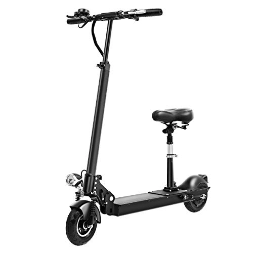 Electric Scooter : CYGGL Electric Scooters Adult Foldable, 150 kg Max Load with Seat 8 Inch 40km / H, Lithium Battery 36V 14AH, With LED Light and HD Display, 40 km range