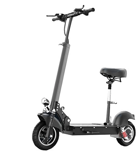 Electric Scooter : CYGGL Electric Scooters Adult Foldable, 160 kg Max Load with Seat 10- mileage 20-120km, Lithium Battery 10AH, With LED Light and HD Display