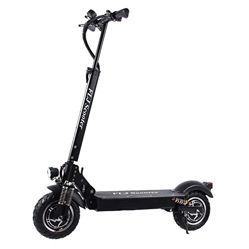 Electric Scooter : CYOYO 2400W Adult Electric Scooter with Seat Foldable Hoverboard Fat Tire Electric Kick Scooter E Scooter