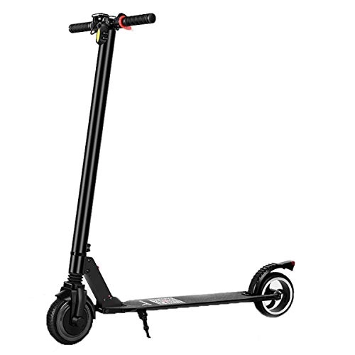 Electric Scooter : Dapang Foldable Lightweight 250W Electric Scooter with Top Speed of 25 MPH andTraveling up to 25 Miles Range - Black, Magnesiumalloy, 20KM