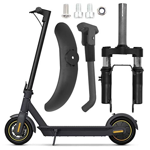 Electric Scooter : DAUERHAFT Electric Scooter Suspension Front Fork, Aluminum Alloy Kickstand Mud Guard Set for XIAOMI M365 / PRO E-Scooter Durable Comfortable Accessory