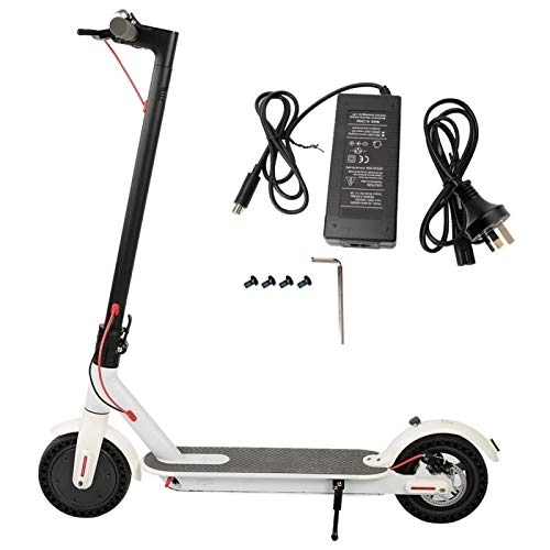 Electric Scooter : DAUERHAFT Long Life Time Foldable Design Adult Electric Scooter Anti-Slip, for(British regulations (110V-240V))