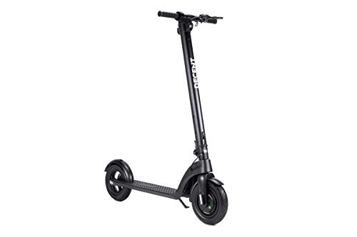 Electric Scooter : Decent X7 Electric Scooter [max speed 15.5mph and range 25khm] with 10" Tyres Black