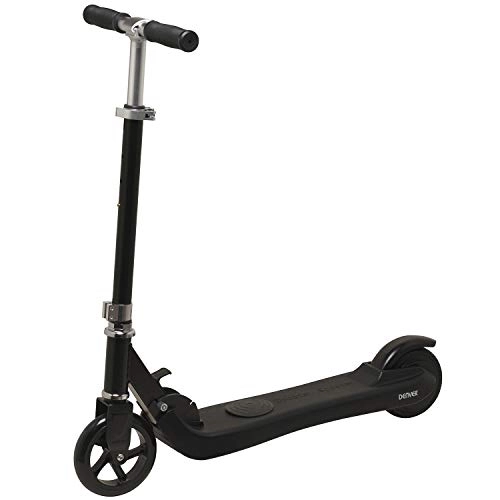 Electric Scooter : Denver SCK-5300 Black Kids Electric Scooter - 5" Wheels, Foldable, Kick-to-Start Constant Speed, 4-6km / h Top Speed, 100W Motor