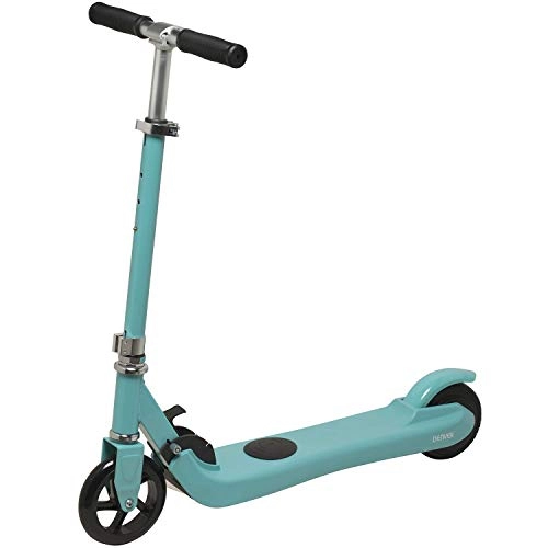 Electric Scooter : Denver SCK-5300 Blue Kids Electric Scooter - 5" Wheels, Foldable, Kick-to-Start Constant Speed, 4-6km / h Top Speed, 100W Motor