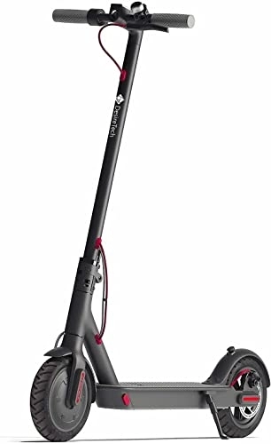 Electric Scooter : Desiretech 250W E-Scooter – Electric Scooter with Powerful Motor & Long-Life Battery, Foldable & Lightweight Segway Design, Digital Display & Phone App, Strong LED Headlight for Night Use (BLACK)