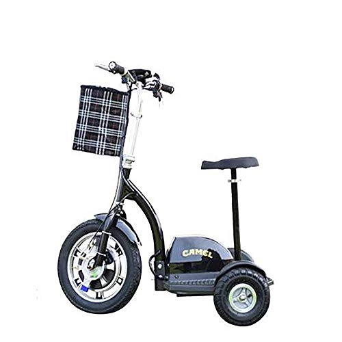 Electric Scooter : dfff 3 Wheel Electric Bike, Electric Tricycle for Adults, Three-Wheel Scooter for Elderly Adults Men Women Disabled -48V / 12A / Load 160KG / Mileage 35