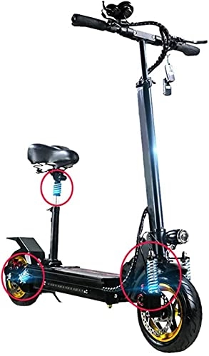 Electric Scooter : dh-2 Lightweight Foldable Electric Scooter, 48V Rechargeable Battery Kick Scooters, 500W Max Speed 40km / h with Remote Alarm