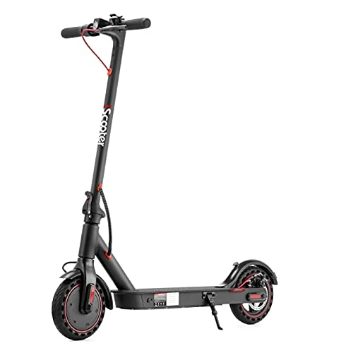 Electric Scooter : E9pro Electric Scooter, 350W Motor, 30KM / H, Lightweight Foldable E-Scooter for Adults, 8.5'' Tire , Color LCD Display, Bluetooth APP Contorl (black)