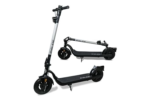 Electric Scooter : Eglide 350 Watt Electric Scooter – This Electric Scooter for Adults has a Max Speed 25km / h – A range of 30km – Double Braking System – Foldable and Portable (Grey)