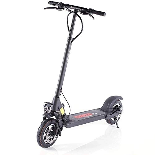 Electric Scooter : Electric City Scooter WIzzard 2.5 S - 500 W Motor - 50 km Range - Hydraulic Disc Brakes, 10 Inch Pneumatic Tyres for Adults up to 120 kg - Adjustable Handlebar Height Full Suspension LED Light
