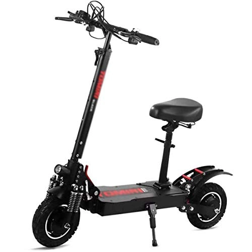 Electric Scooter : Electric Folding Scooter Up To 75KM / H Long Range 70 KM Commuting Scooter With Seat 1300W Motor Foldable 52V Gift For Adults