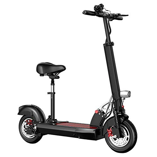 Electric Scooter : Electric Scooter, 10" 400W Motor Speed 27.9 MPH Cruise Control, Powerful Adult Electric Scooter Lightweight Foldable, Black, 34Miles