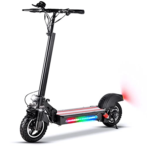 Electric Scooter : Electric Scooter, 10-Inch Pneumatic Tires, Front and Rear Dual Disc Brakes, Foldable E-Scooter That can Load 150Kg - E5