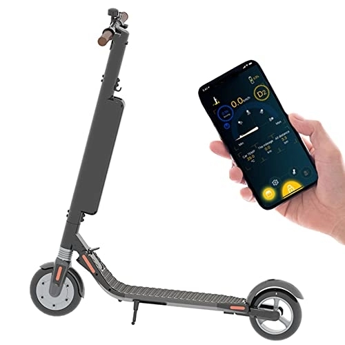 Electric Scooter : Electric Scooter 300W Power 40Km Long Range Speed Up To 25 Km / H Foldable Fast Commuter E-Scooter for Adult Town And City, App Control