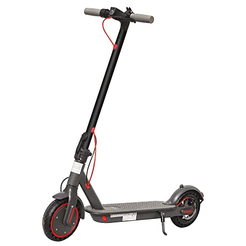 Electric Scooter : Electric Scooter Adult, 10.5Ah, Fast 25km / h, 35km long-life battery, Foldable E-Scooter with Bluetooth App Control, LCD Display, Black