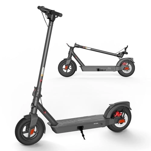 Electric Scooter : Electric Scooter Adult, 500W Peak Motor, 32km Long Range, 10” Solid and Pneumatic tire, 3 speed mode, Foldable Electric Scooters, 36V 7.8Ah Electric Scooter for Adults Urban Commuter
