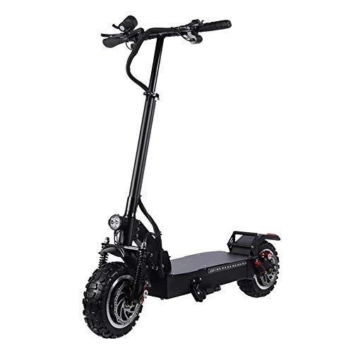 Electric Scooter : Electric Scooter Adult 80 Kilometer Long-Range Portable Folding Design Commuting Motorized Scooter For Women And Men Wheel Kick Scooter Teenagers (Color : Black, Size : 60V / 36A)